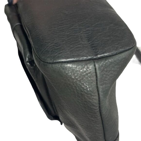 Vintage Fossil 1954 Black‎ Supple Pebbled Leather Shoulder Bag 75082 - Picture 8 of 13